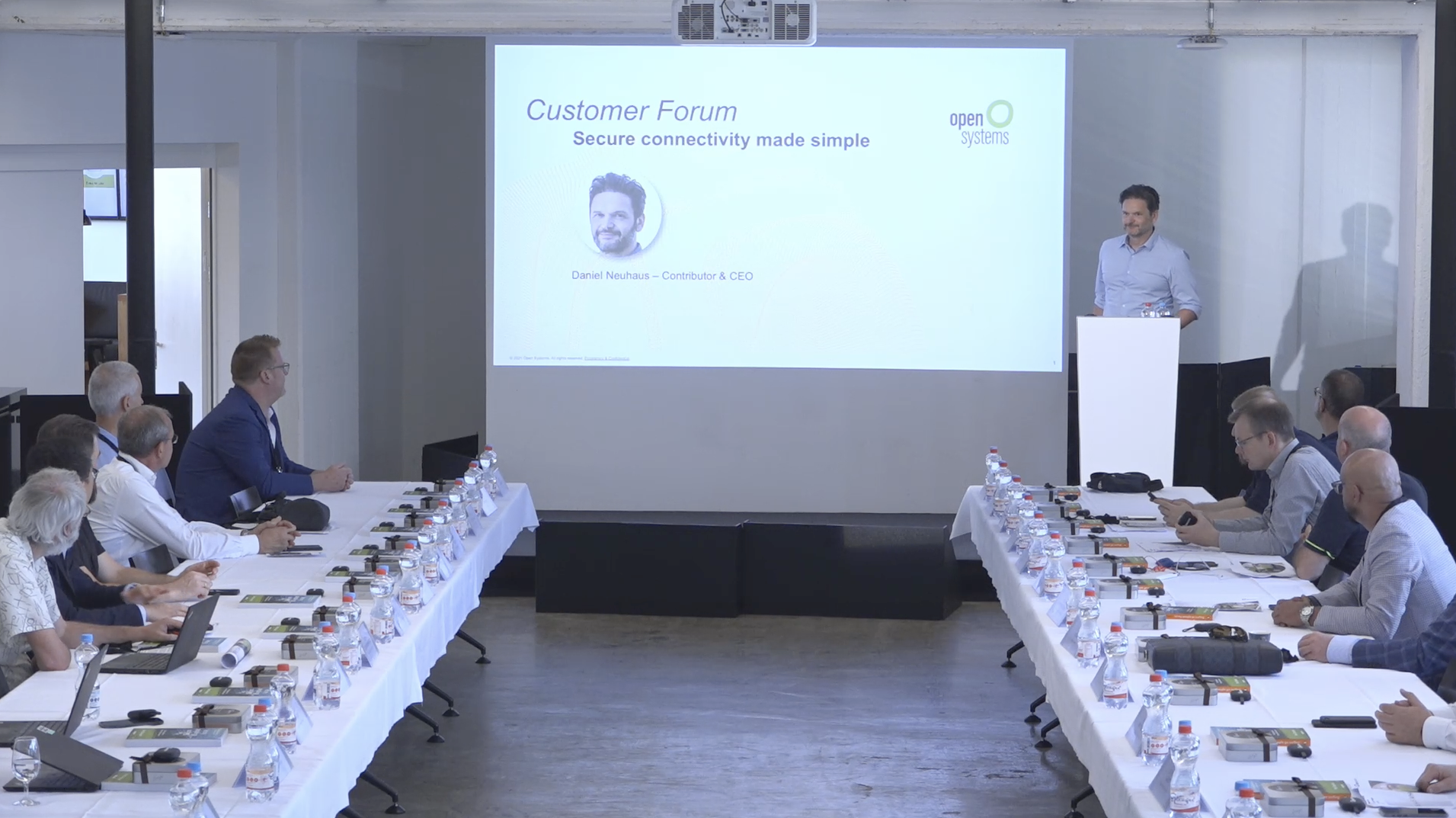 Open Systems CEO speaks to customer forum attendees