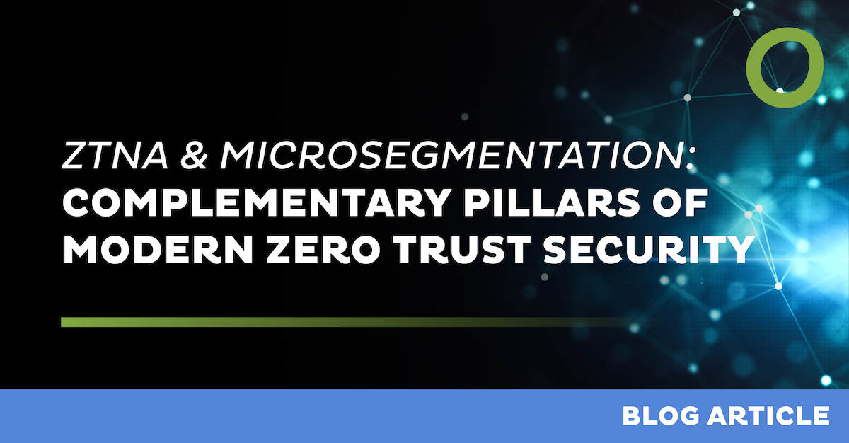 ZTNA and Microsegmentation: Complementary Pillars of Modern Zero Trust Security
