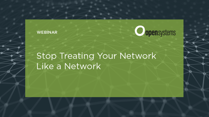 Stop Treating Your Network Like a Network