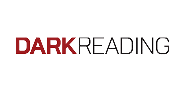 The image features a logo with the text "DARK READING." The word "DARK" is in bold, red uppercase letters, while "READING" is in black uppercase letters. The text is set against a white background.